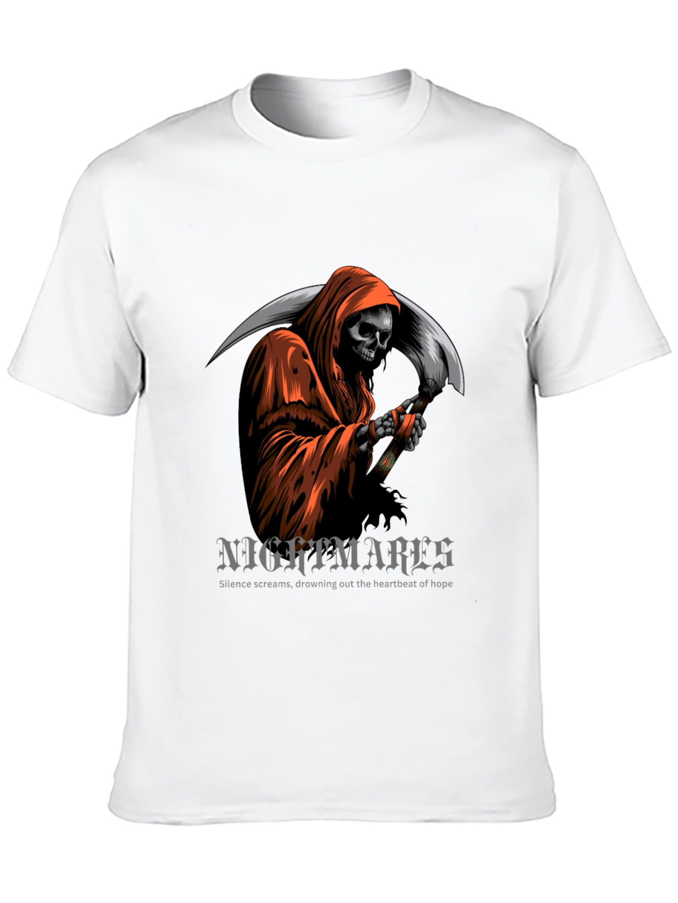 Grim Reaper Graphic T-Shirt - Nightmare Design