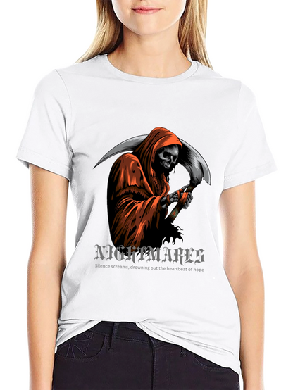 Grim Reaper Graphic T-Shirt - Nightmare Design