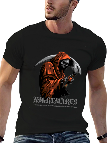 Grim Reaper Graphic T-Shirt - Nightmare Design
