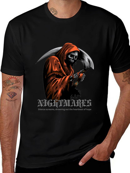 Grim Reaper Graphic T-Shirt - Nightmare Design