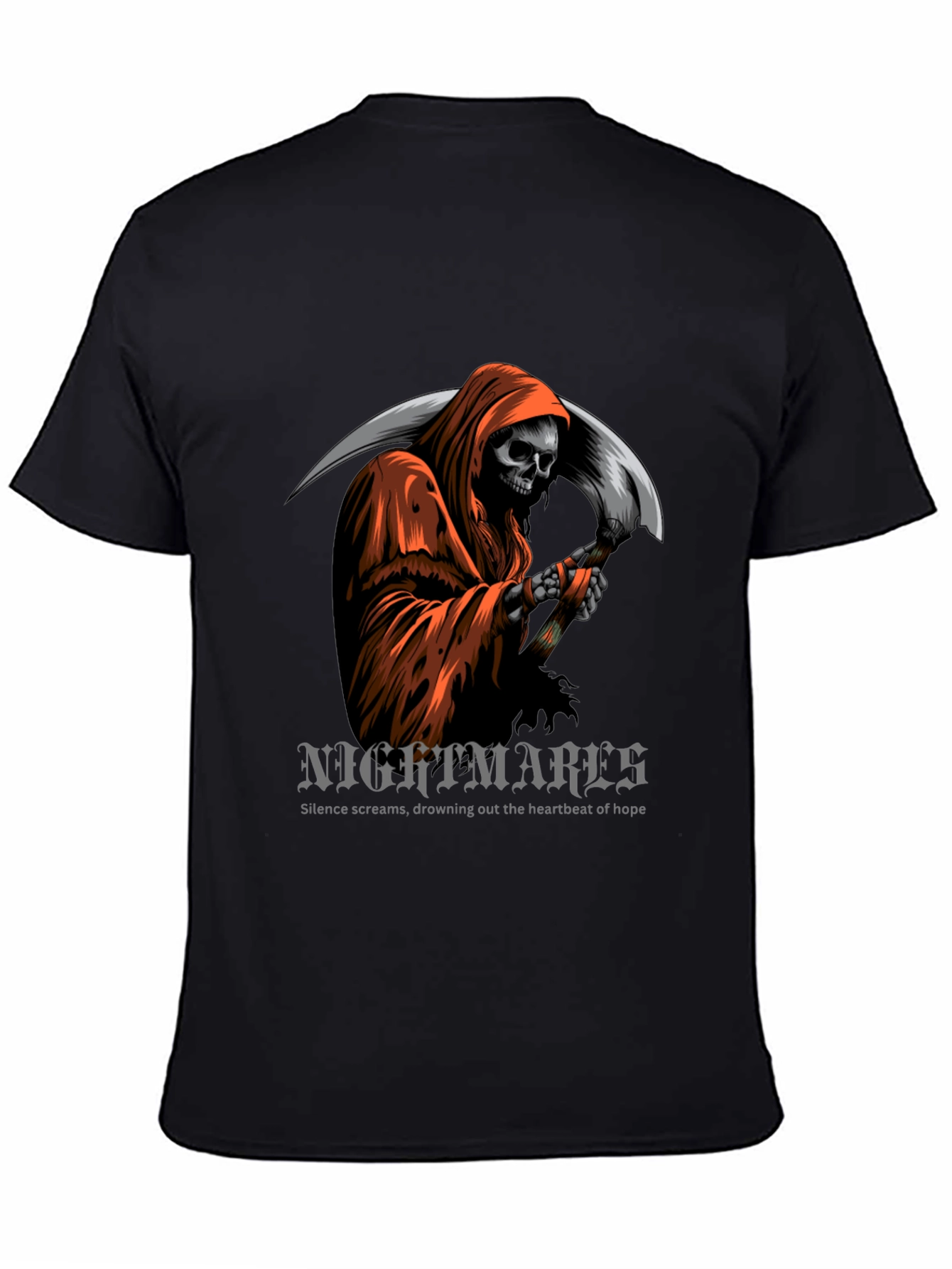 Grim Reaper Graphic T-Shirt - Nightmare Design