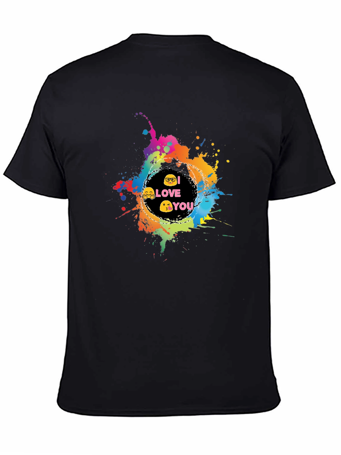 I Love You Emoji Splash T-Shirt