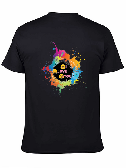 I Love You Emoji Splash T-Shirt