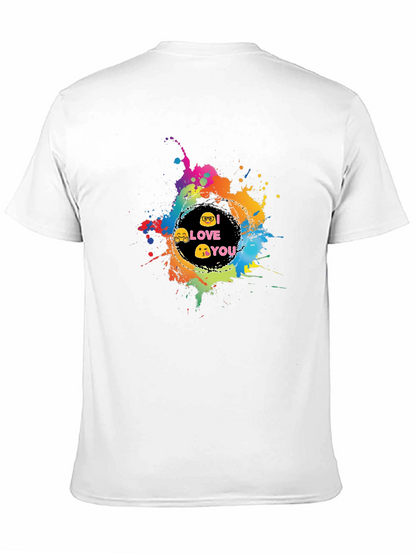 I Love You Emoji Splash T-Shirt