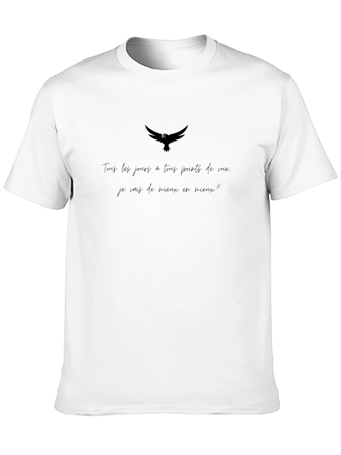Motivational Raven Graphic Black T-Shirt