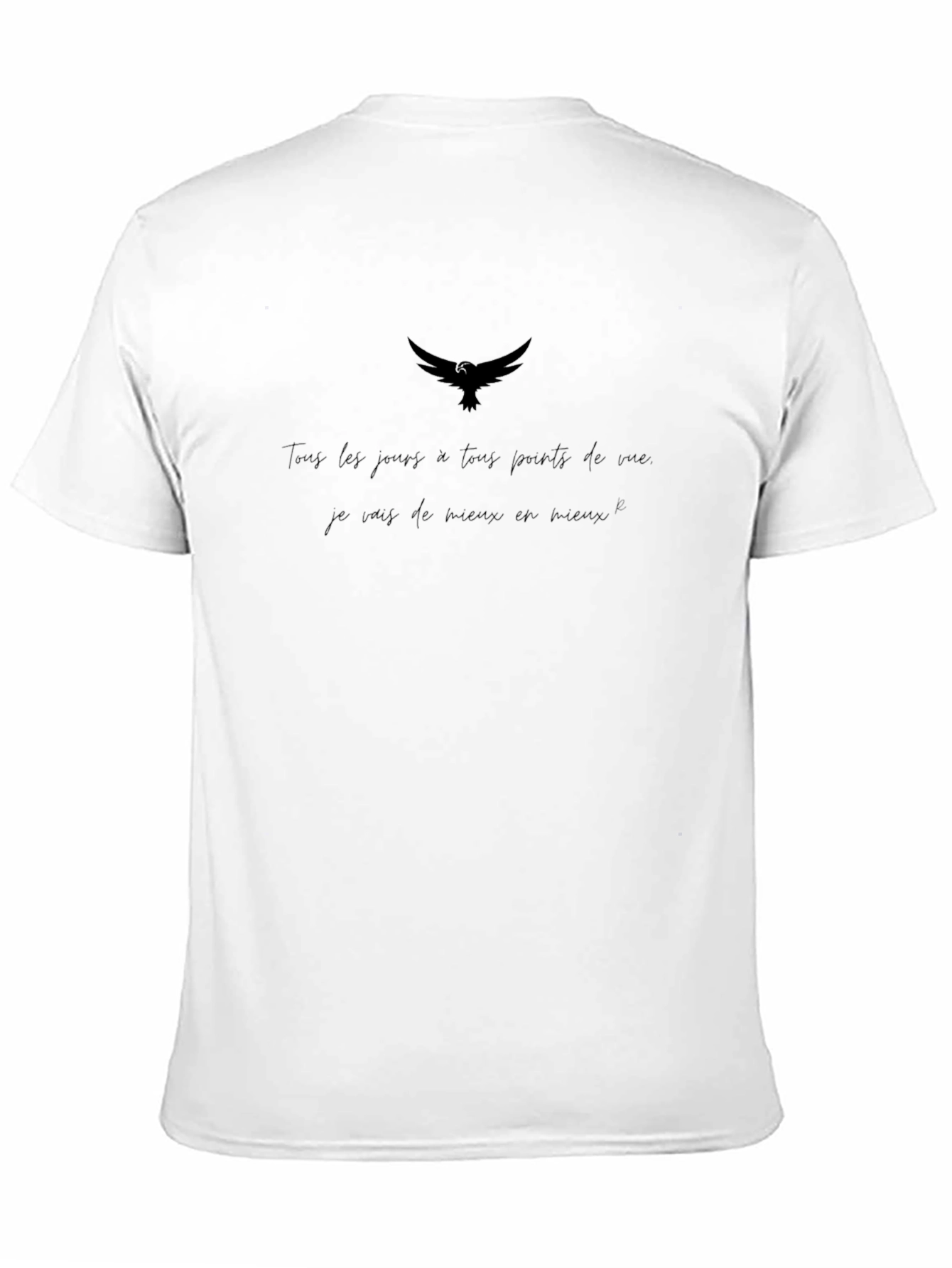 Motivational Raven Graphic Black T-Shirt