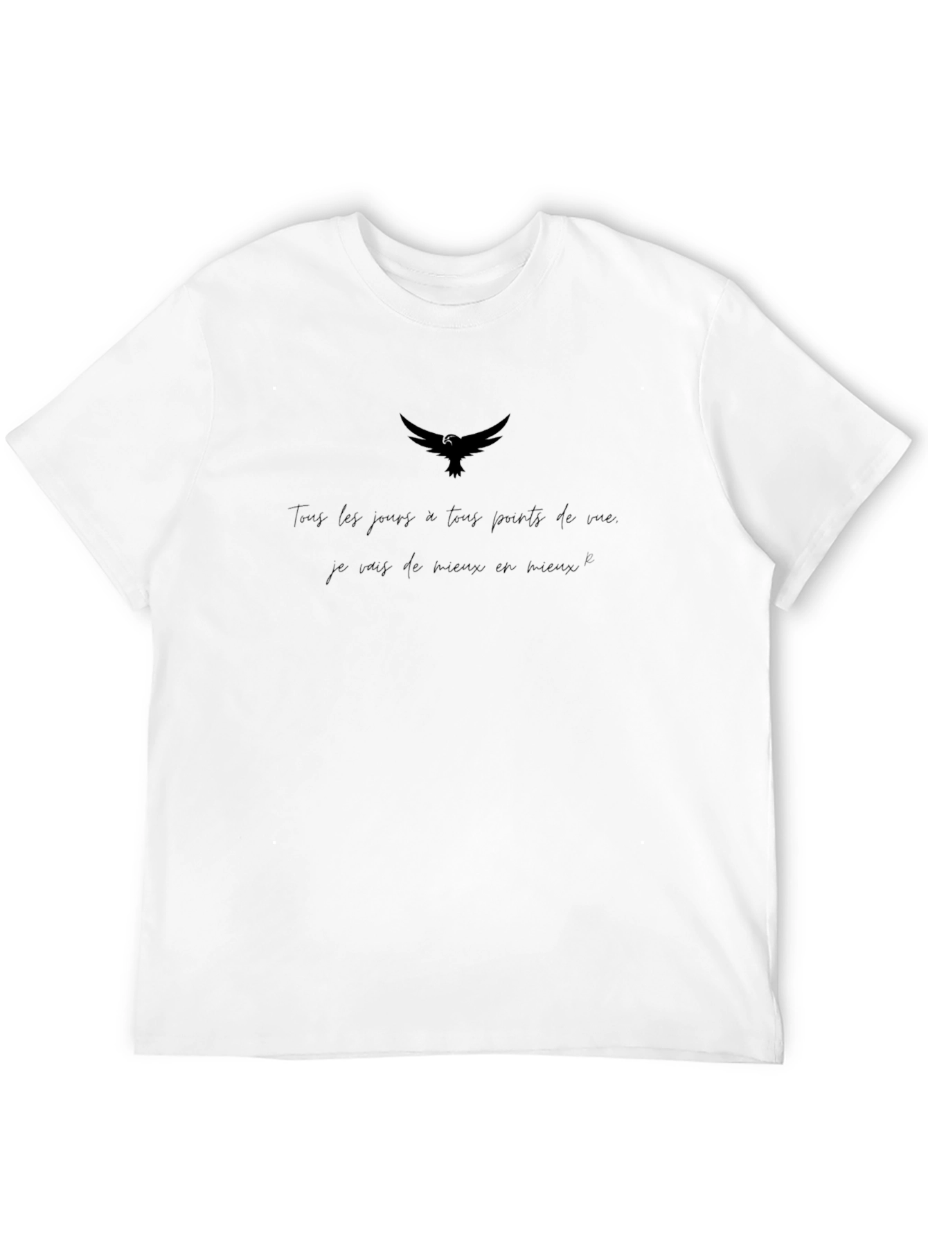Motivational Raven Graphic Black T-Shirt