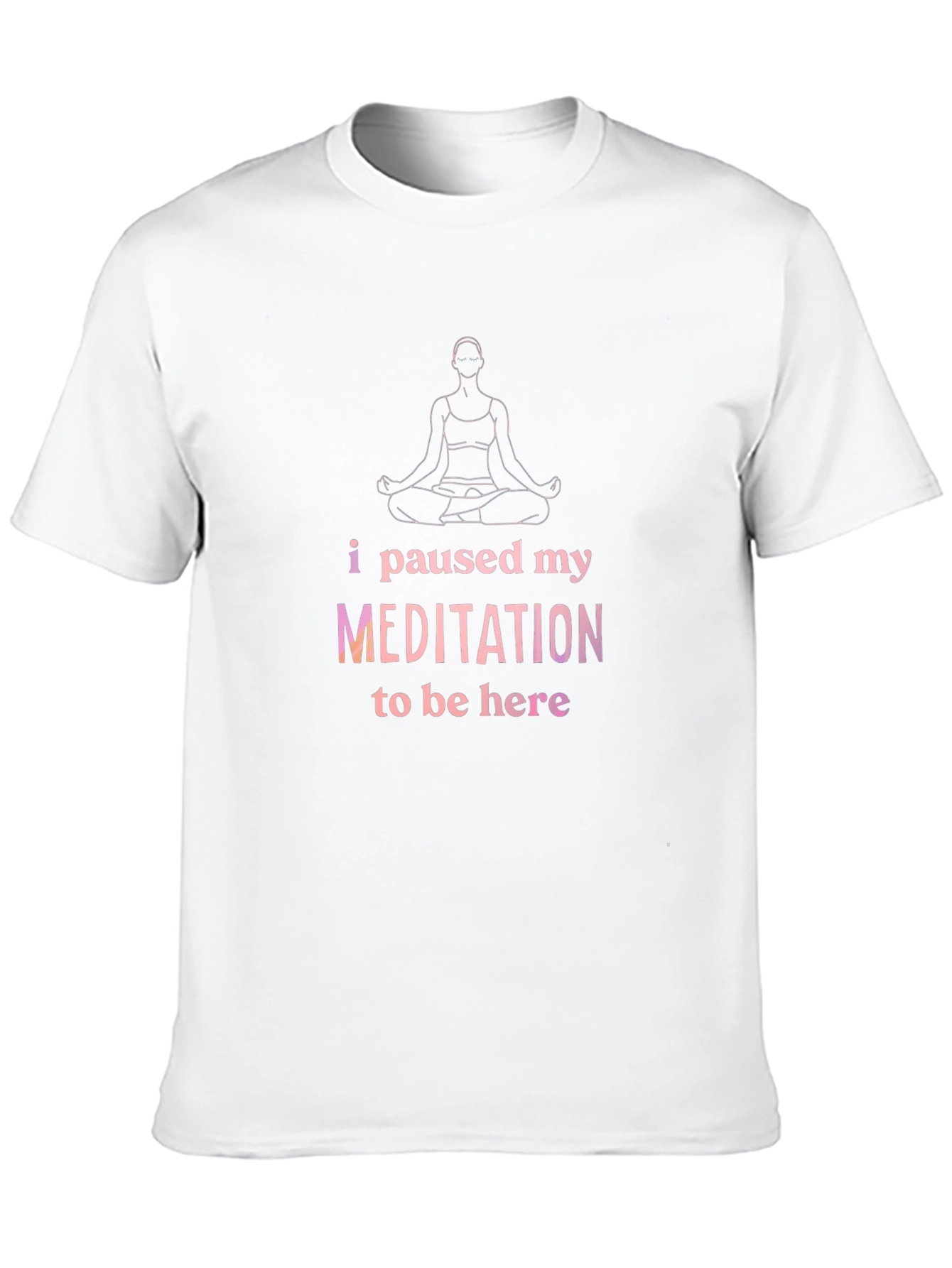 Meditation Pause T-Shirt - Relaxed Fit Cotton Tee