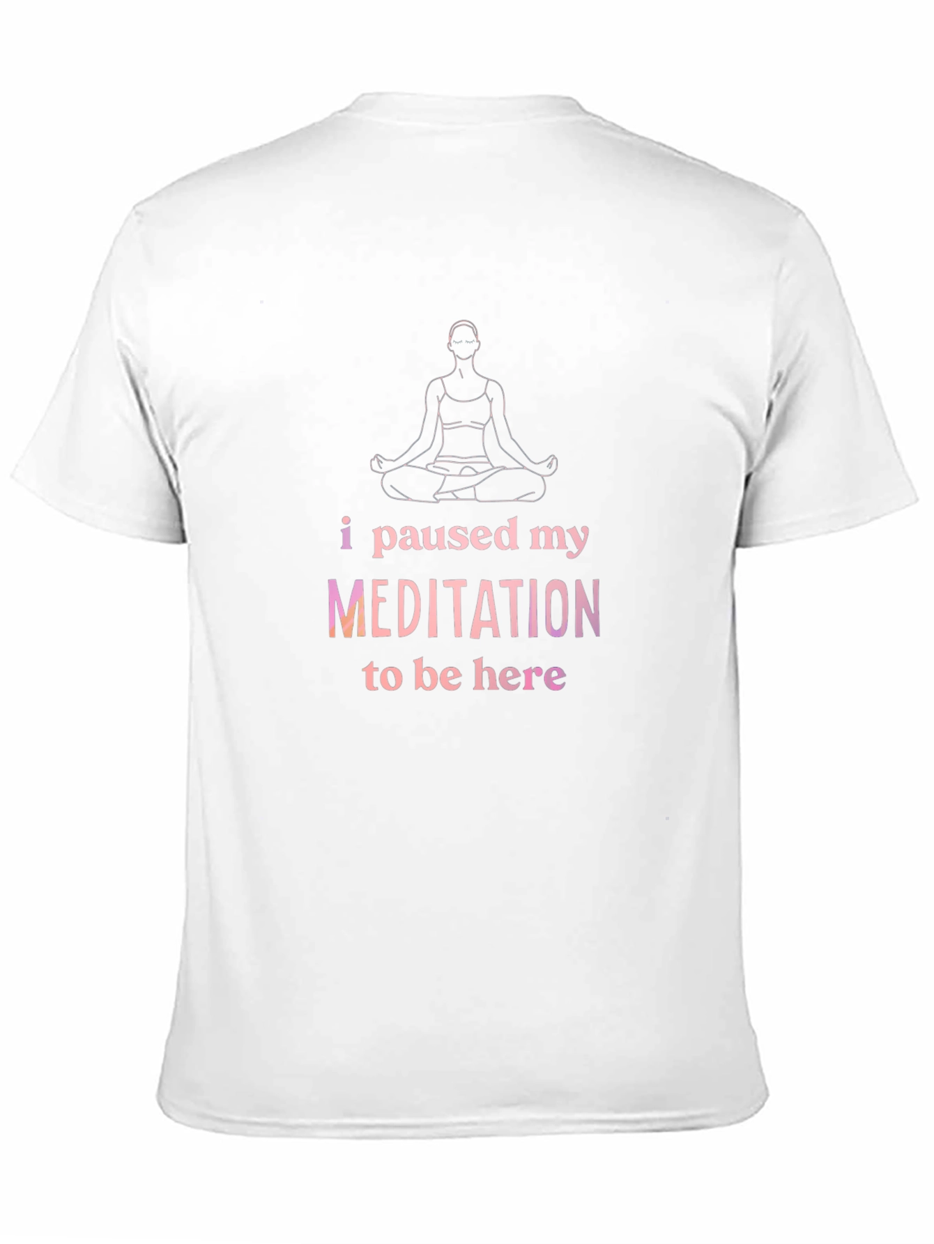 Meditation Pause T-Shirt - Relaxed Fit Cotton Tee