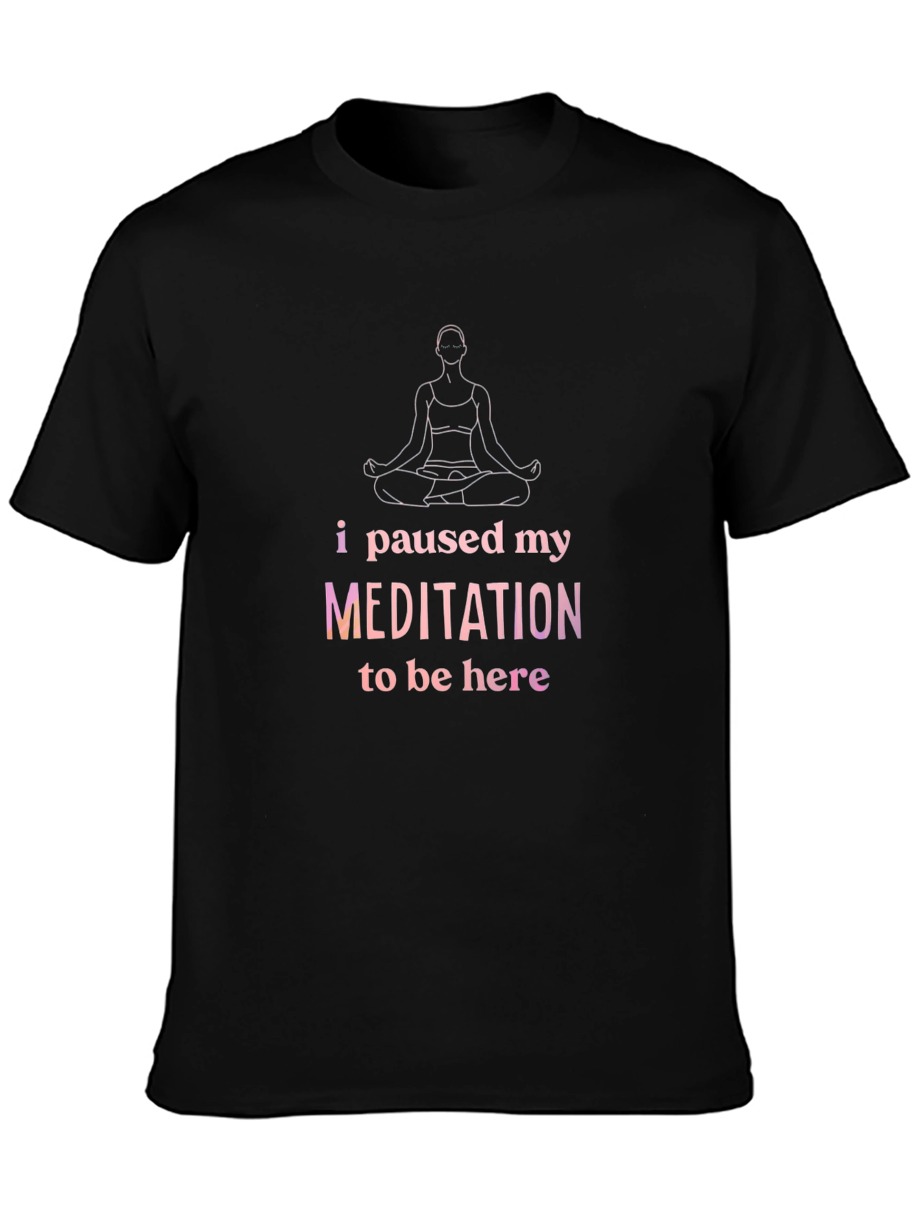 Meditation Pause T-Shirt - Relaxed Fit Cotton Tee