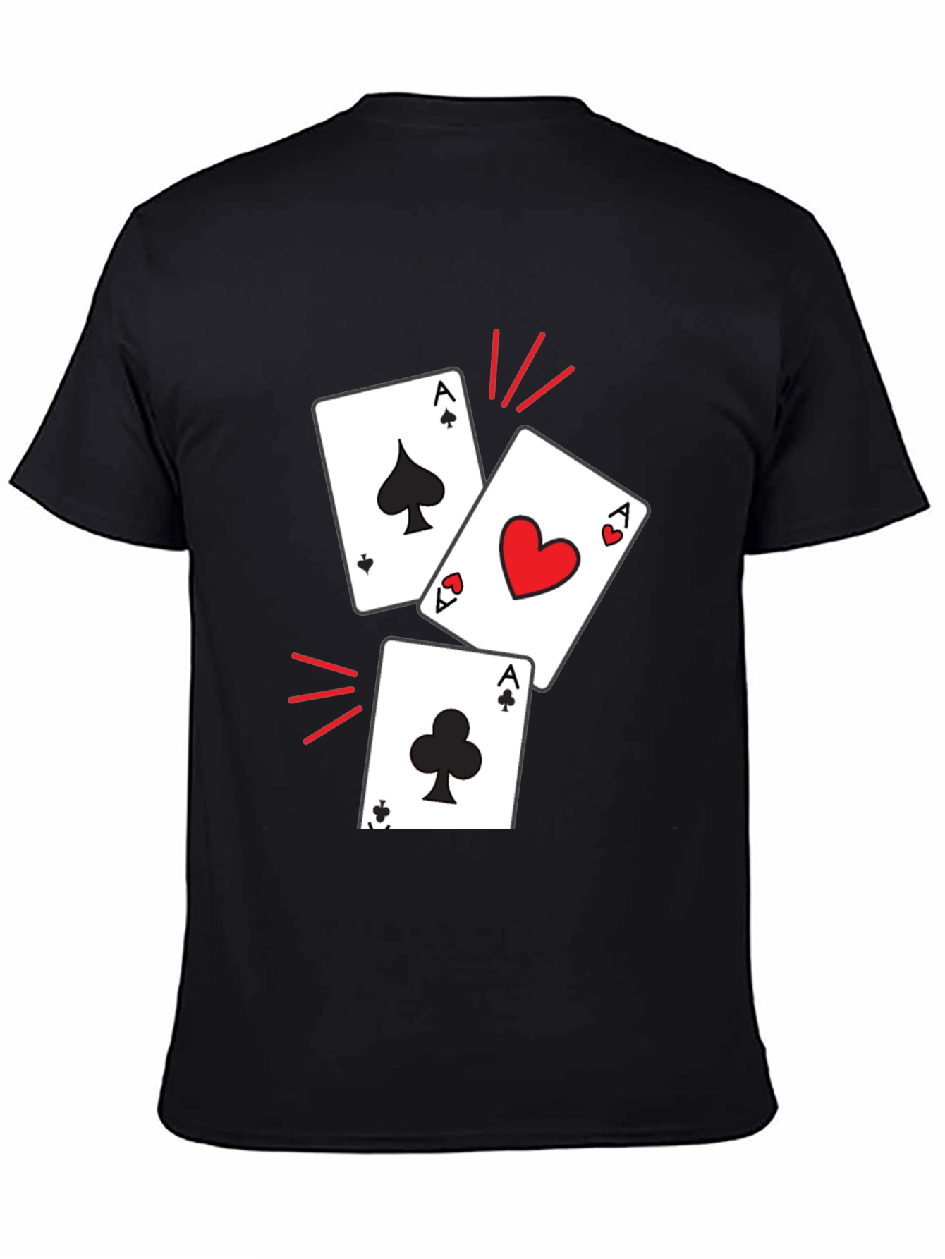 Ace Cards Graphic T-Shirt - Lucky Hand Tee