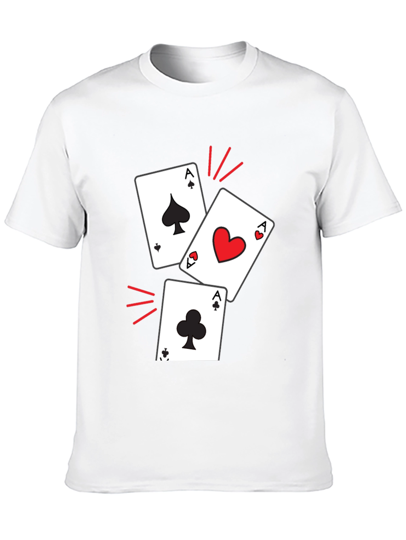 Ace Cards Graphic T-Shirt - Lucky Hand Tee