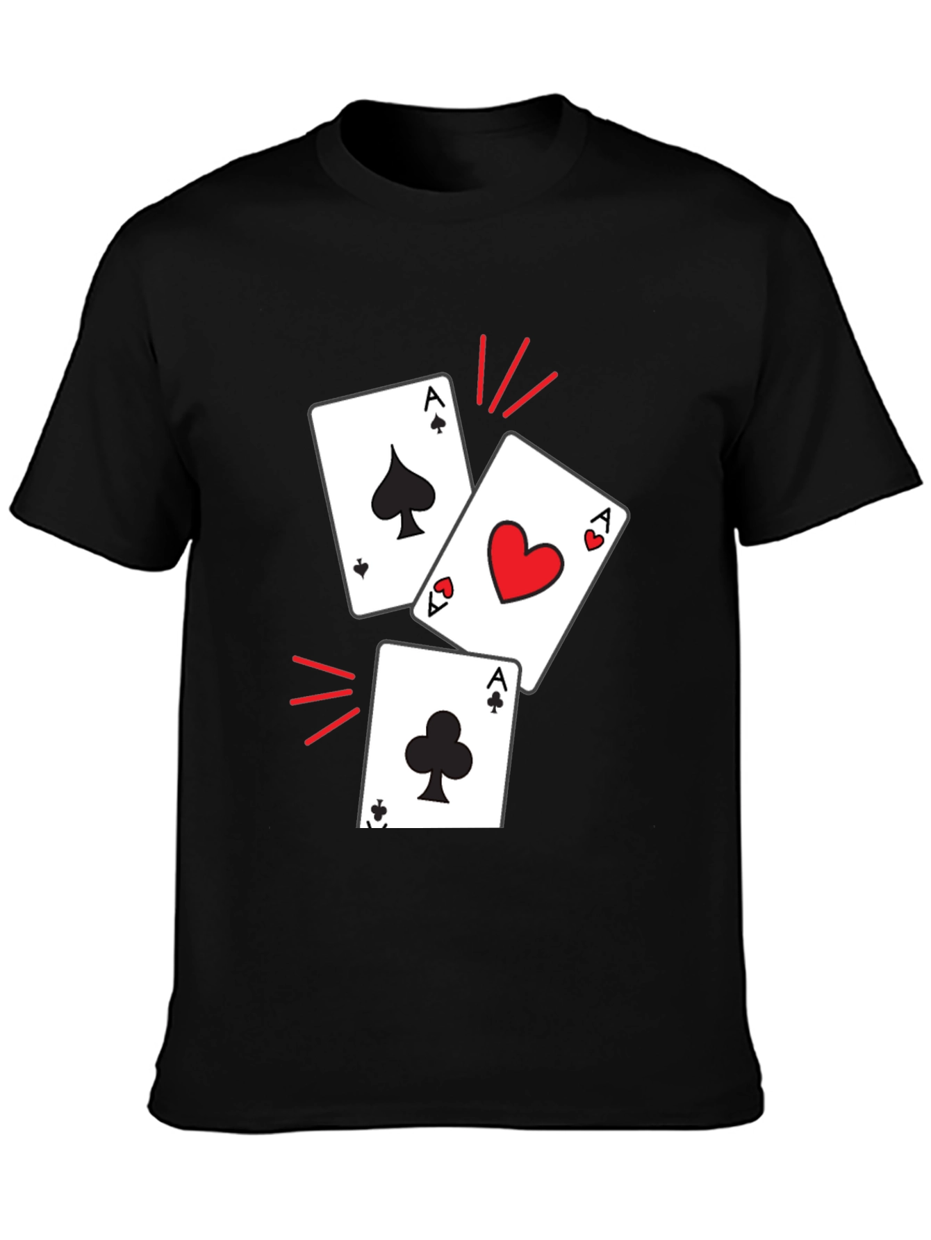Ace Cards Graphic T-Shirt - Lucky Hand Tee