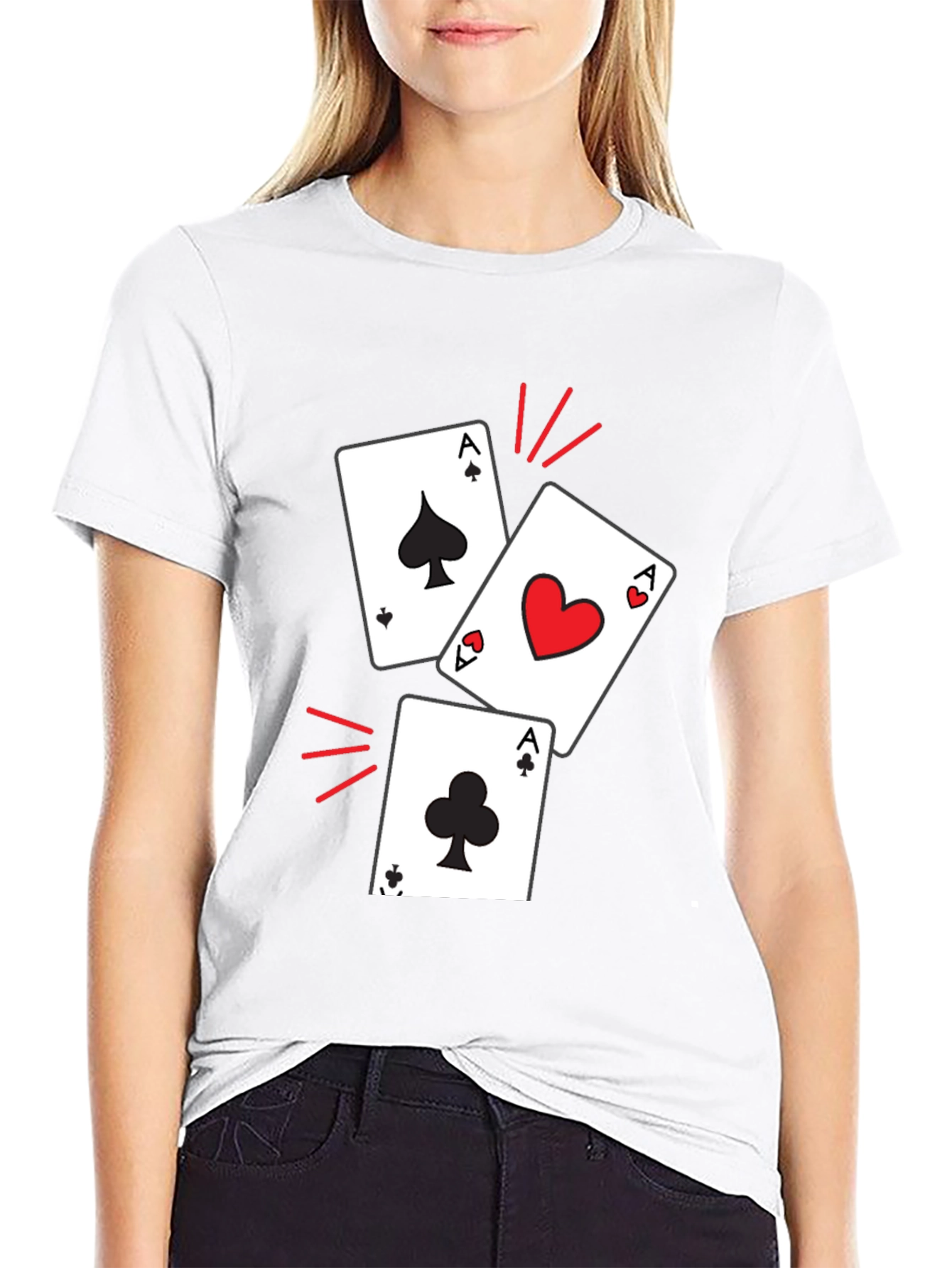 Ace Cards Graphic T-Shirt - Lucky Hand Tee