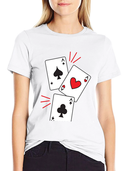 Ace Cards Graphic T-Shirt - Lucky Hand Tee