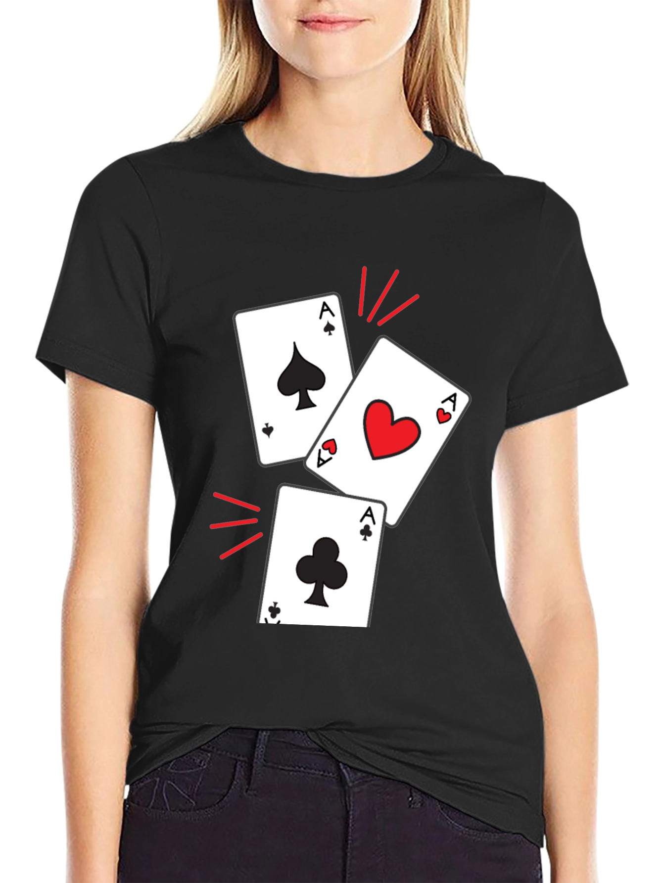 Ace Cards Graphic T-Shirt - Lucky Hand Tee