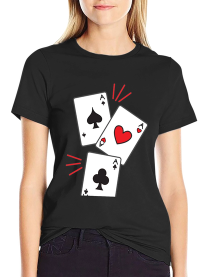 Ace Cards Graphic T-Shirt - Lucky Hand Tee