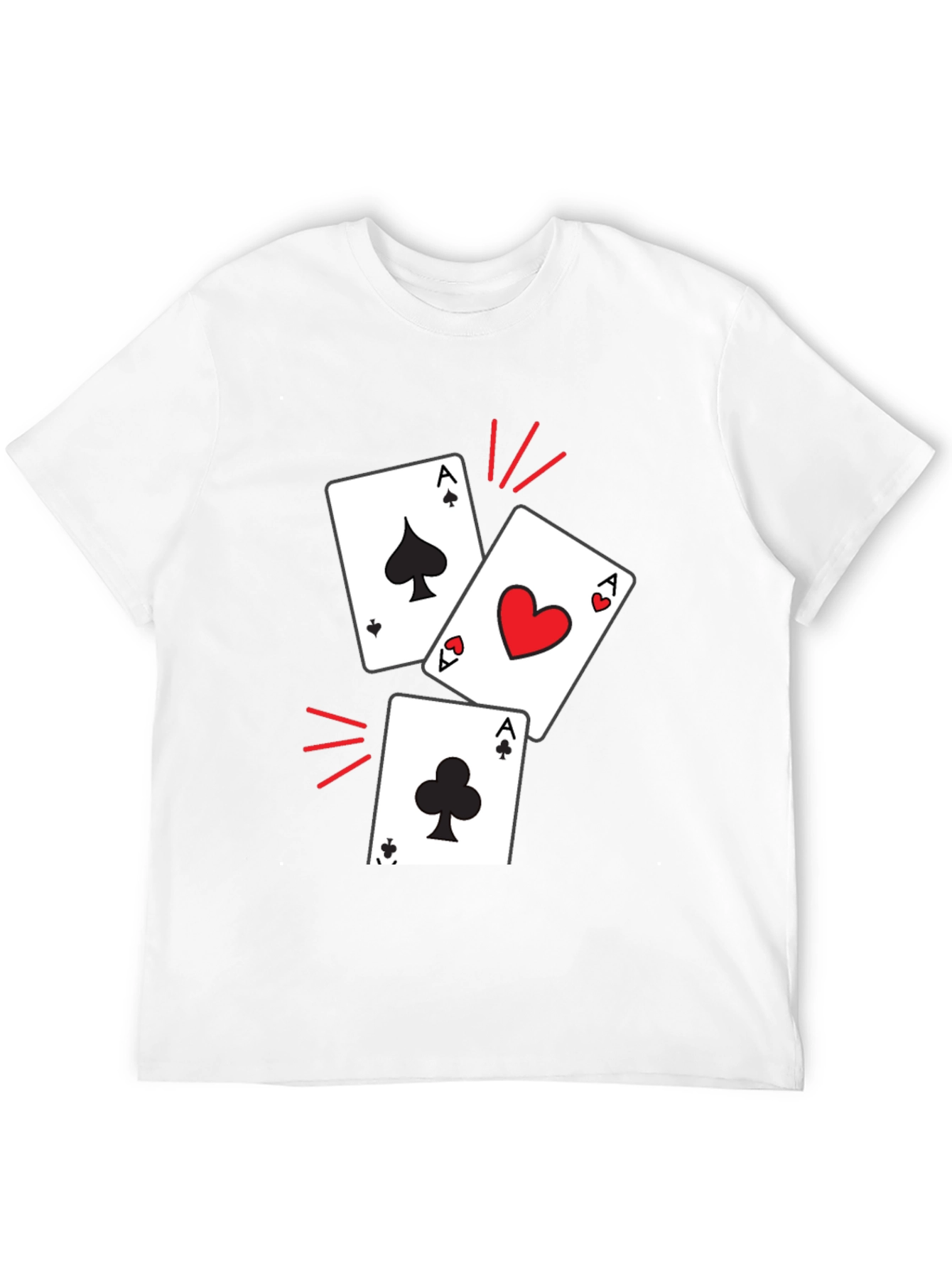 Ace Cards Graphic T-Shirt - Lucky Hand Tee