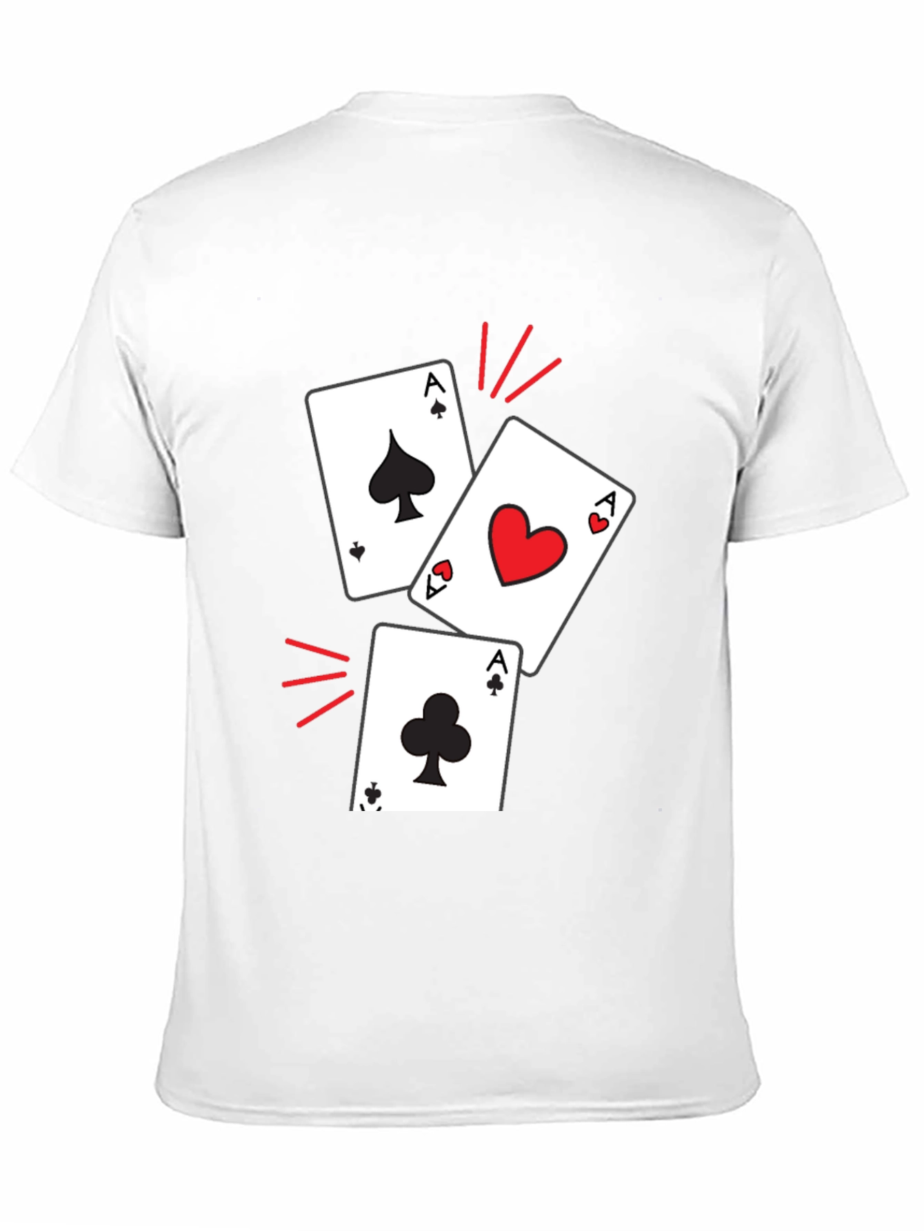 Ace Cards Graphic T-Shirt - Lucky Hand Tee