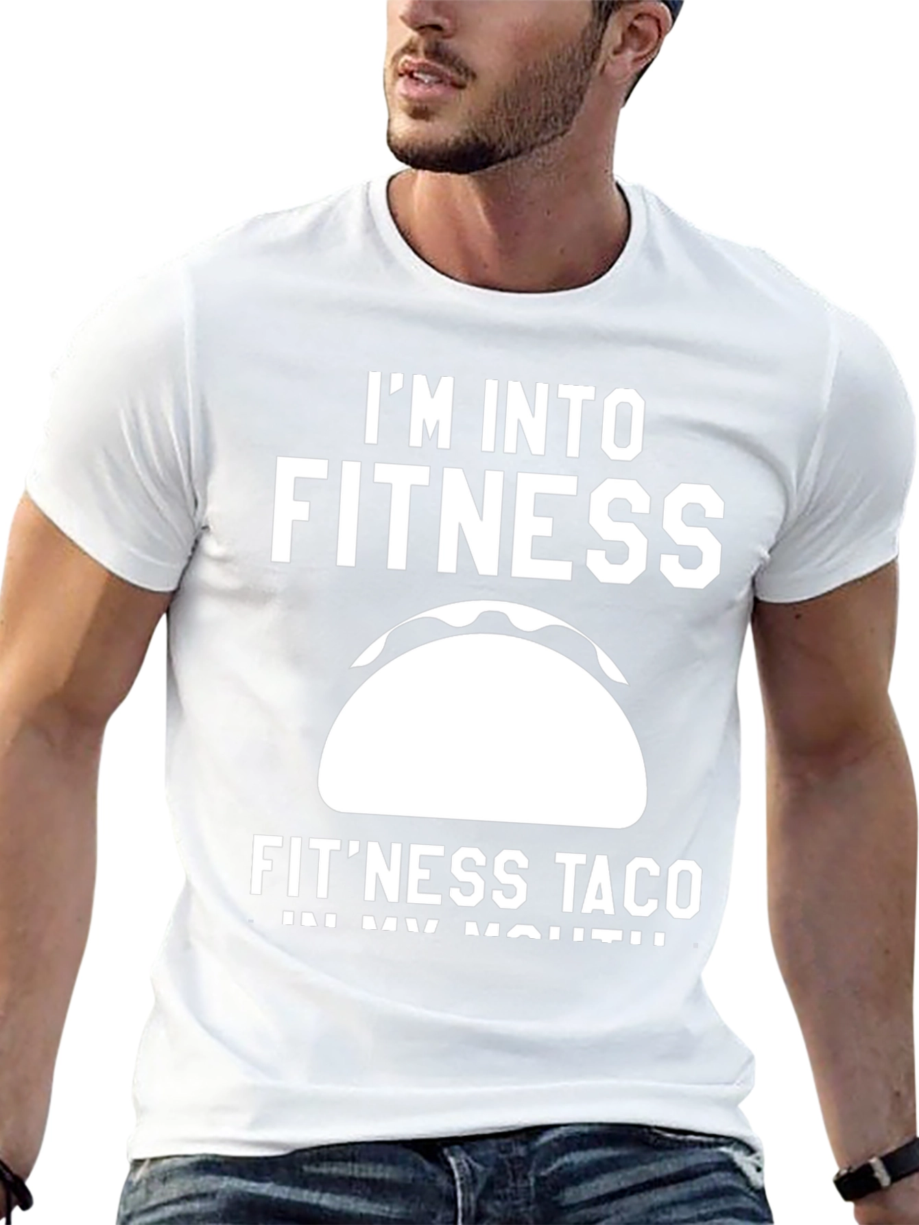 Fitness Taco Graphic T-Shirt - Funny Workout Tee