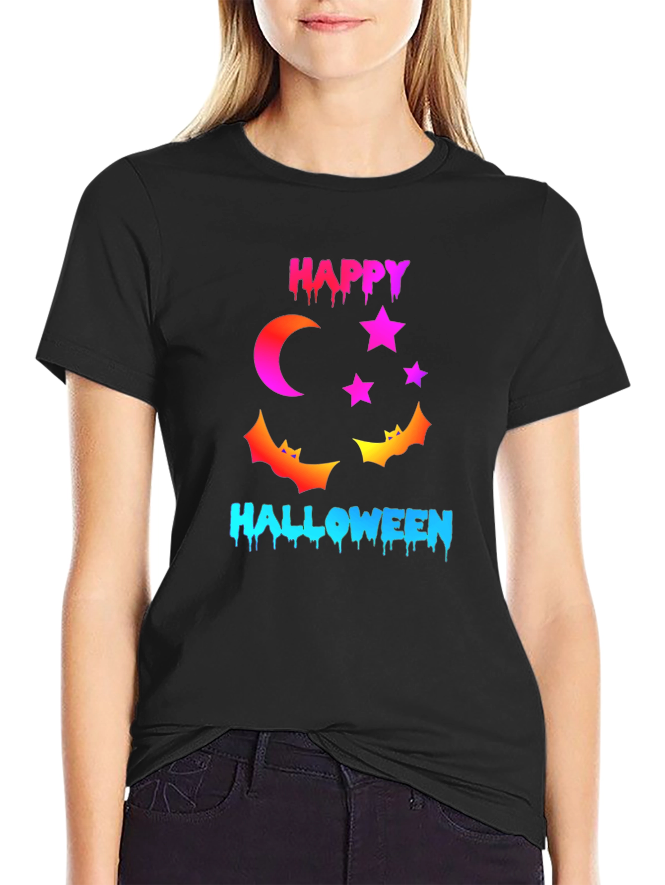 Happy Halloween Graphic Tee - Spooky Season Shirt