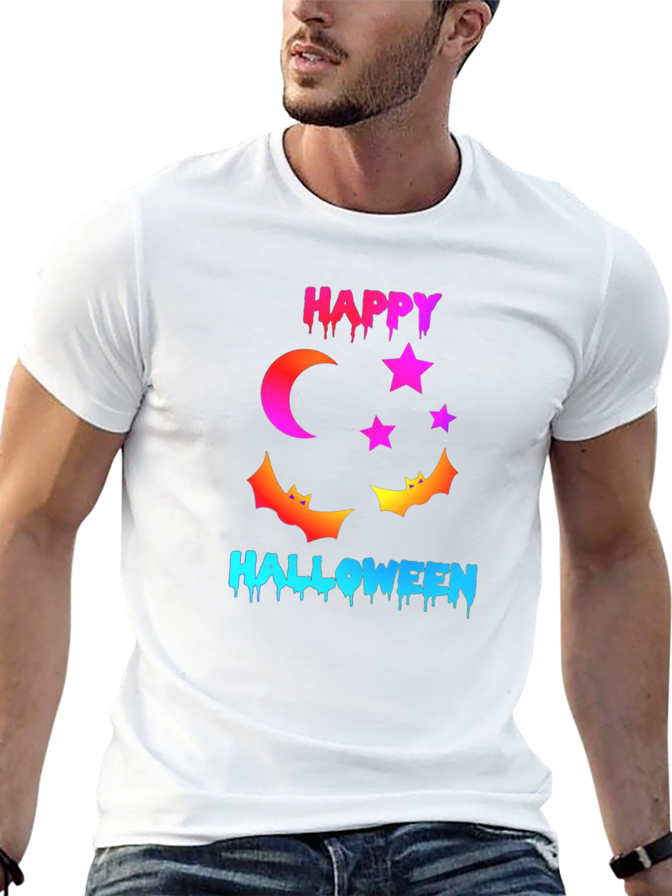 Happy Halloween Graphic Tee - Spooky Season Shirt