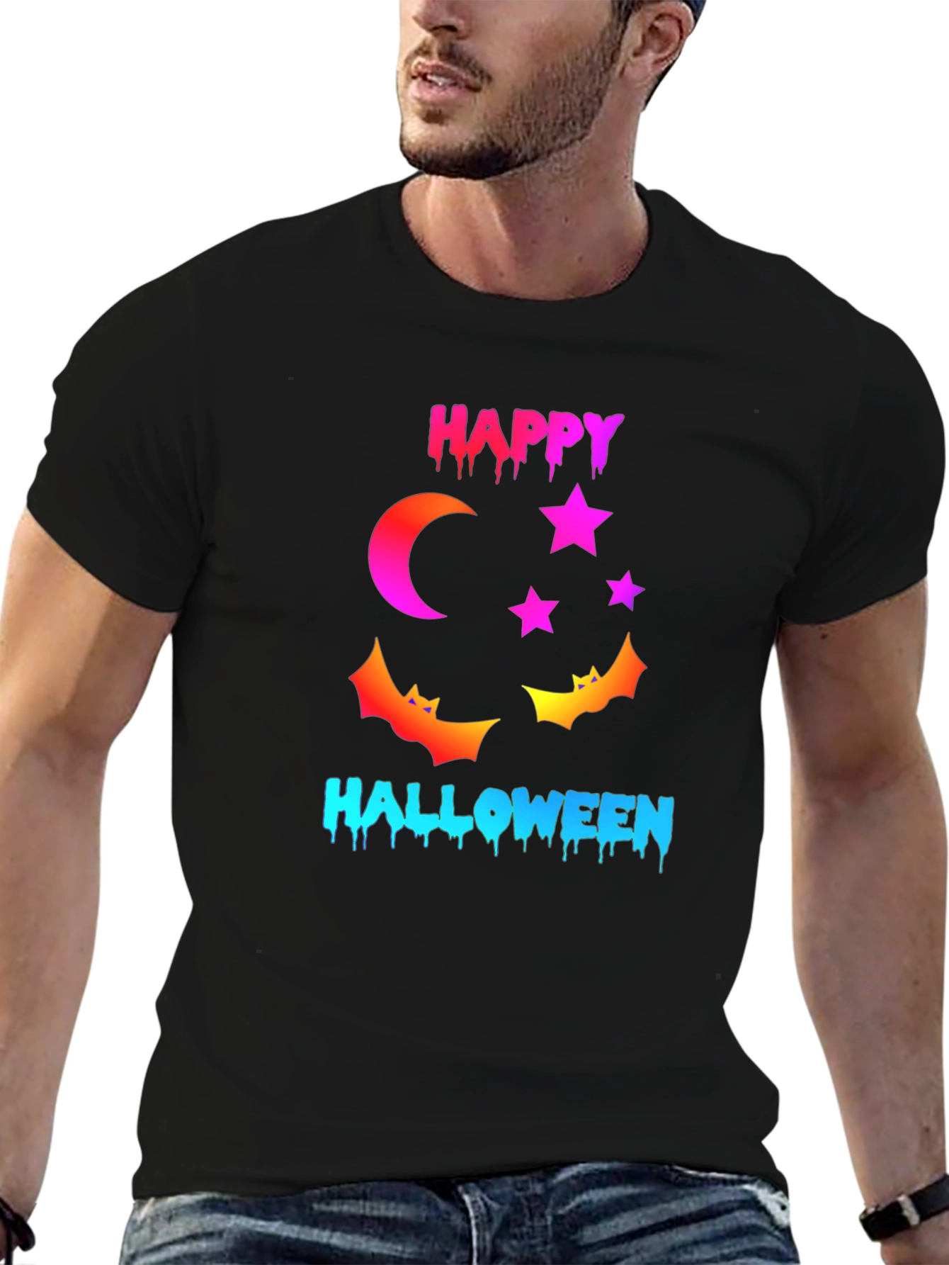 Happy Halloween Graphic Tee - Spooky Season Shirt
