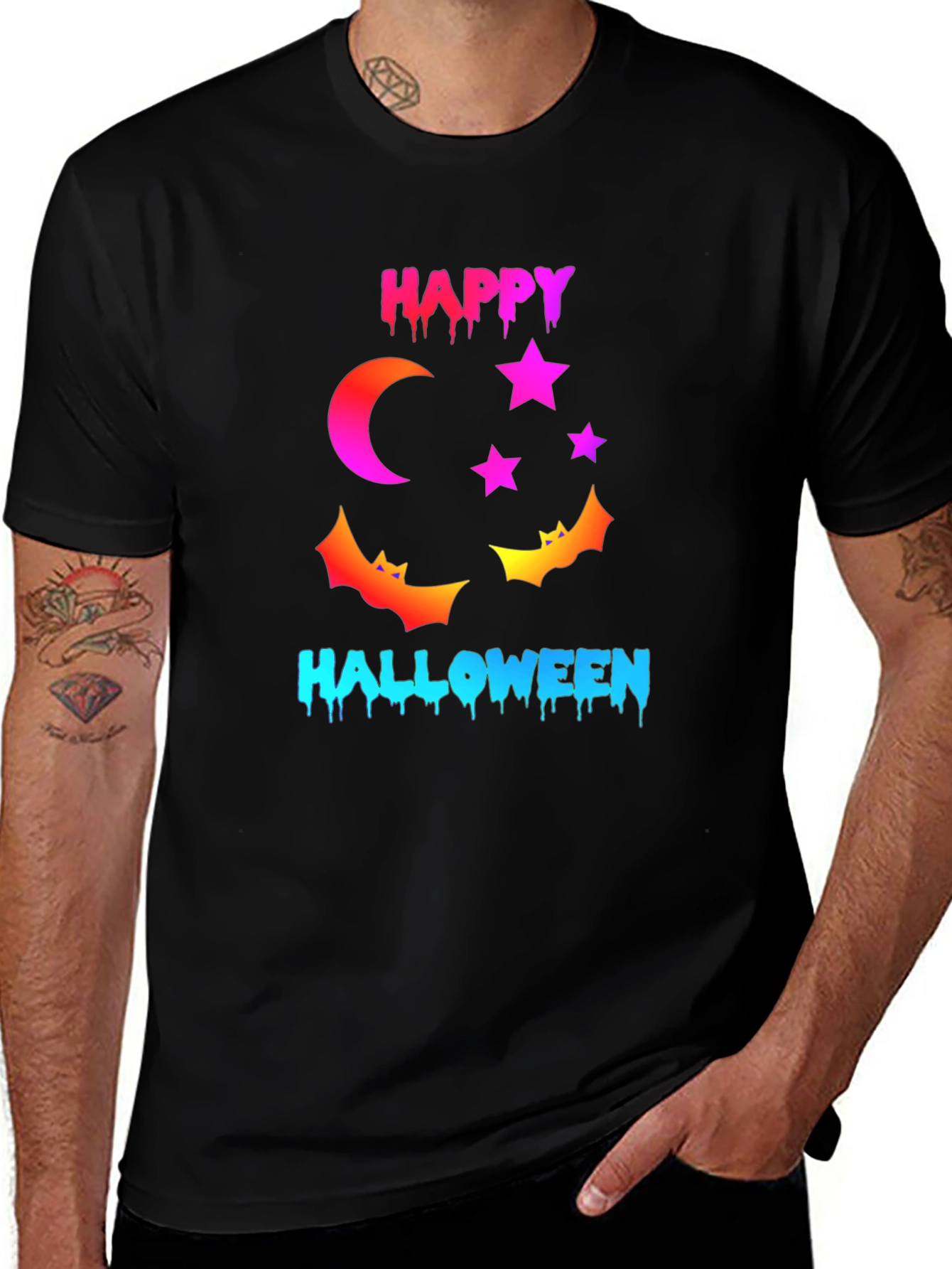 Happy Halloween Graphic Tee - Spooky Season Shirt