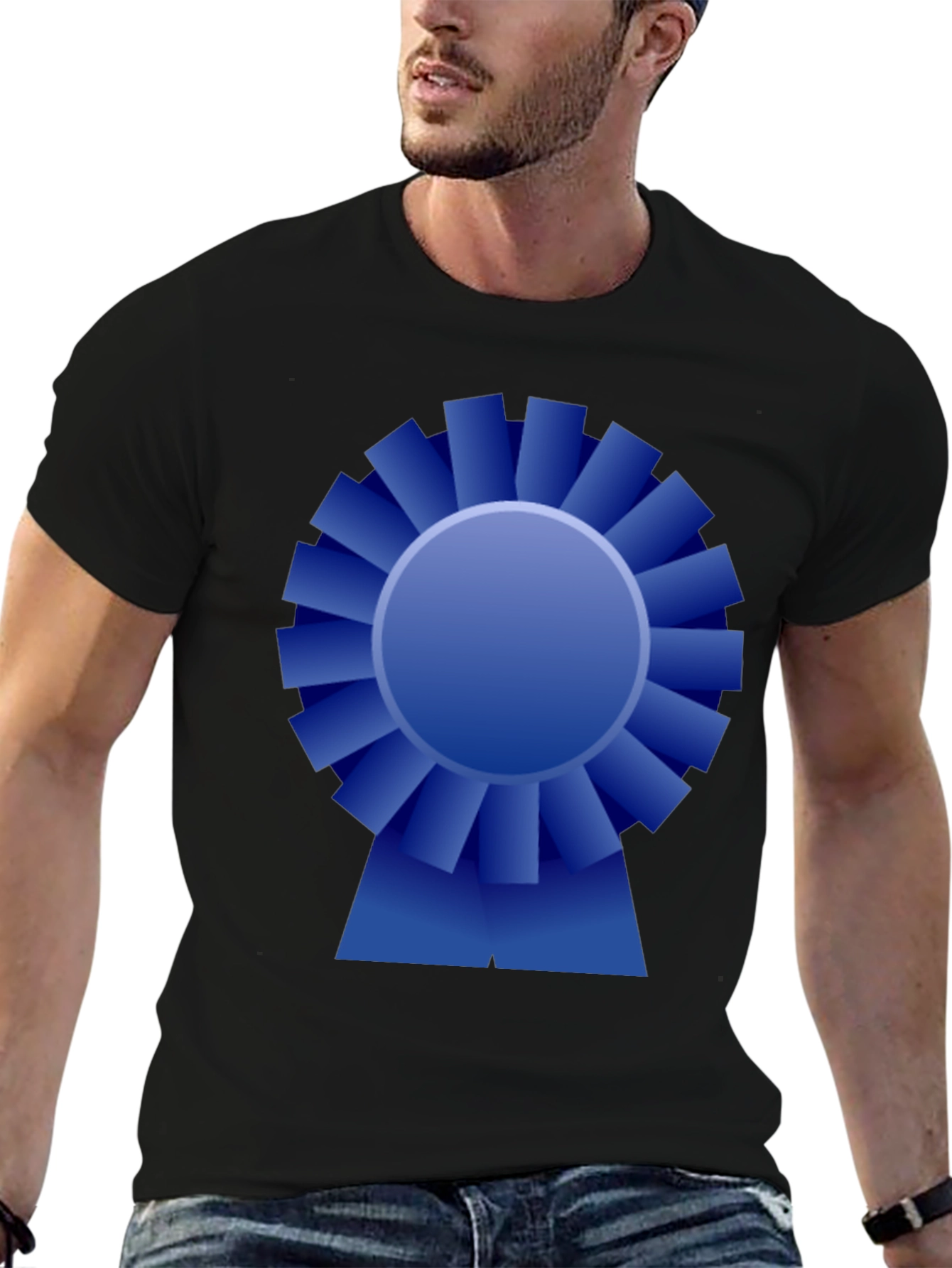 Blue Ribbon Graphic Tee - Award Winning Style!