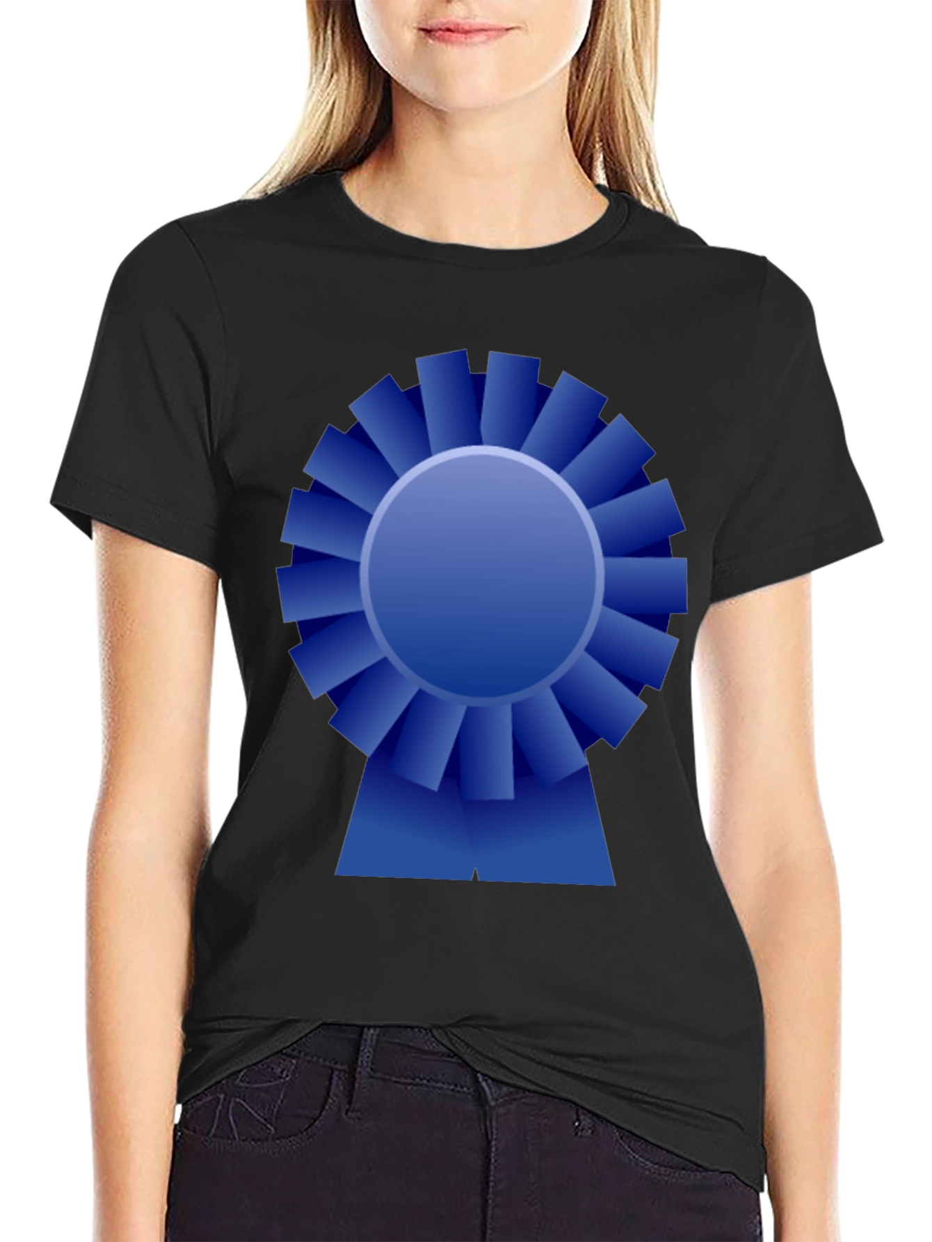 Blue Ribbon Graphic Tee - Award Winning Style!