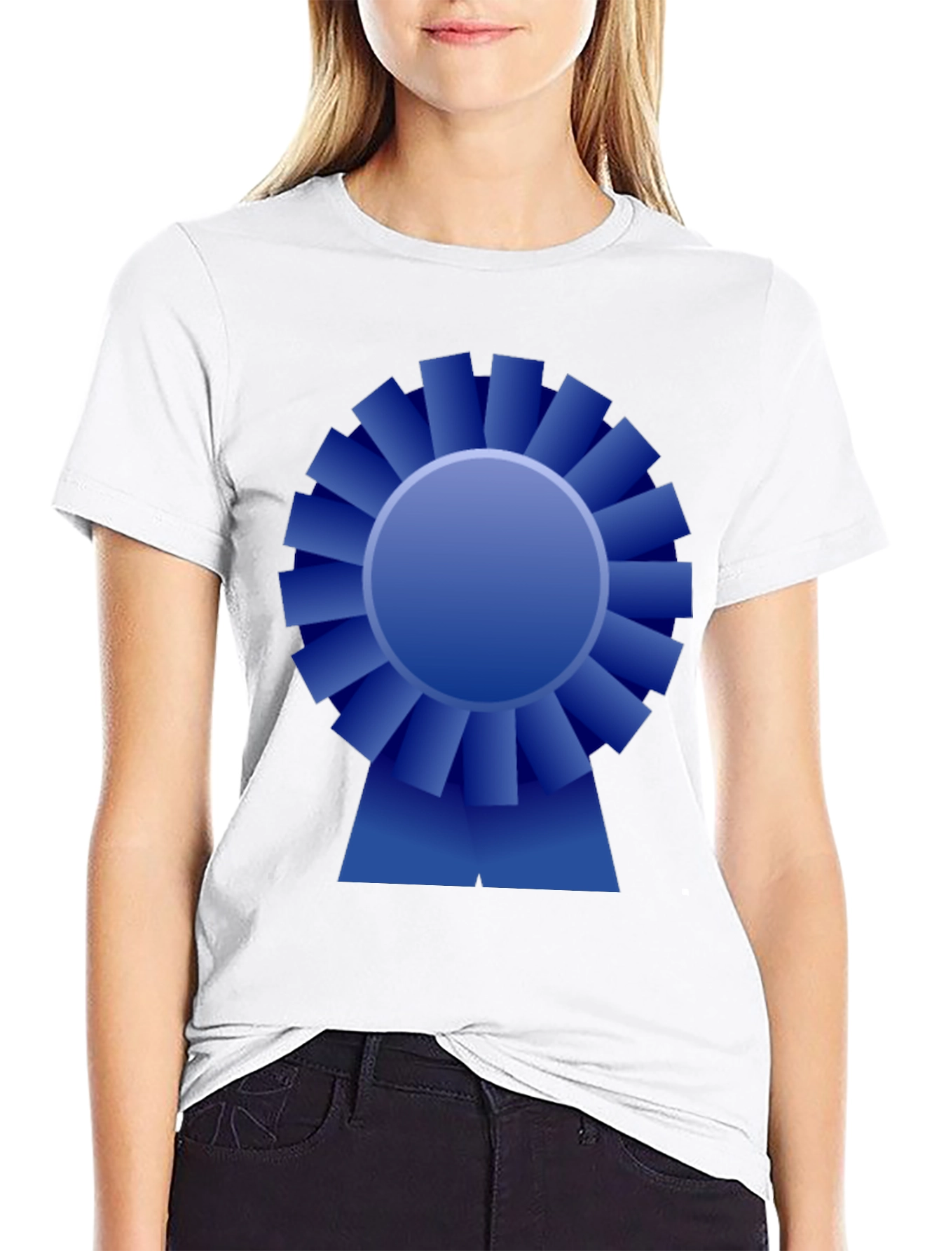 Blue Ribbon Graphic Tee - Award Winning Style!