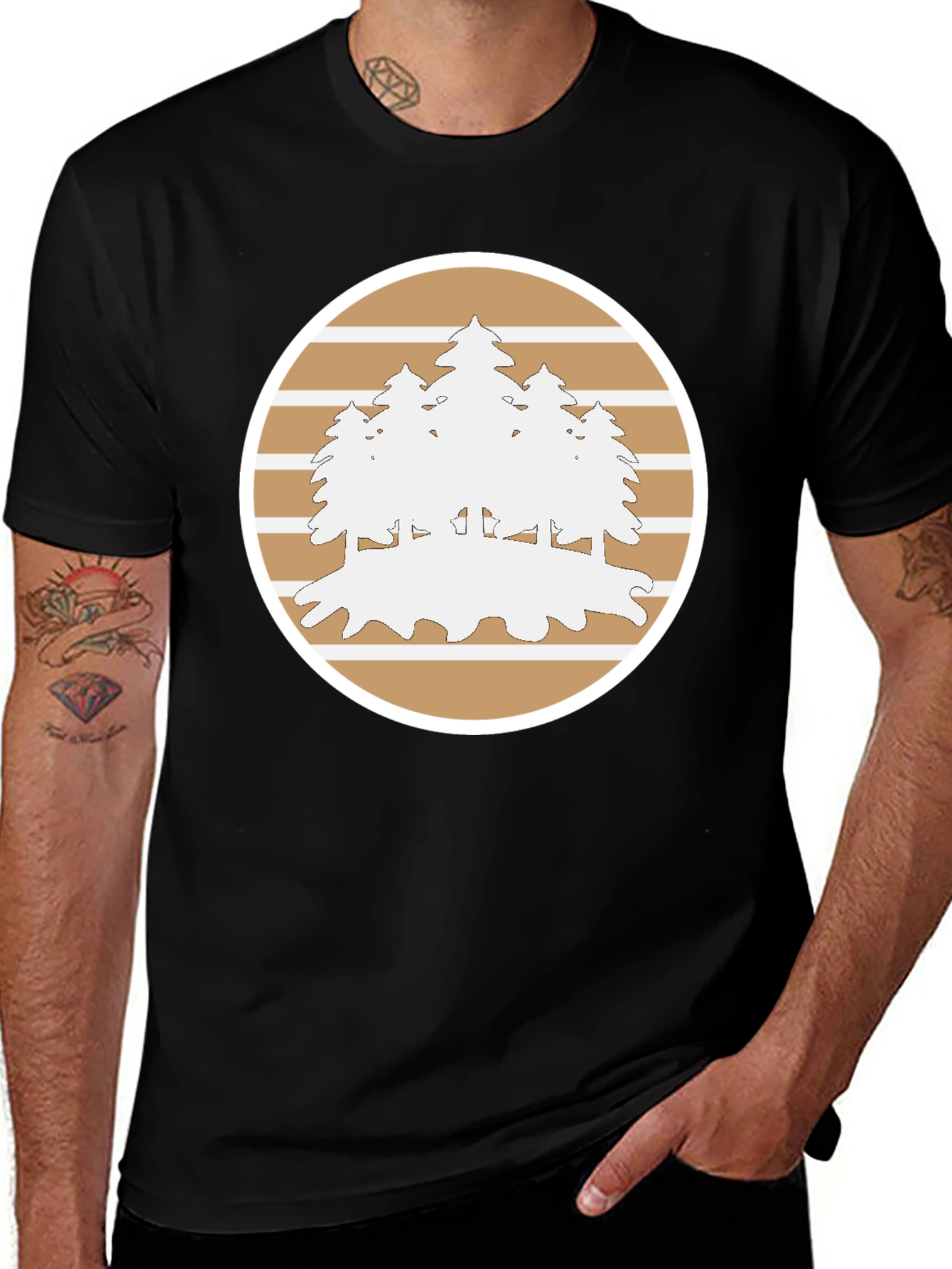 Nature Scene Graphic Tee - Comfort Fit