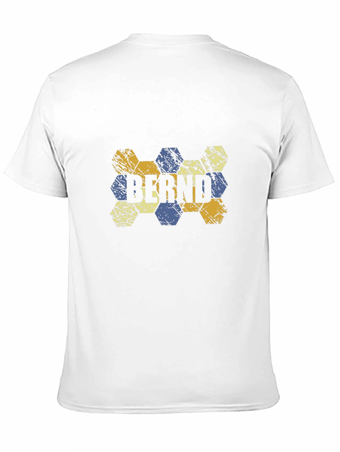 Bernd Hexagon Pattern T-Shirt - Black