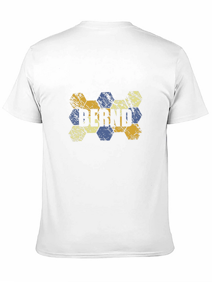 Bernd Hexagon Pattern T-Shirt - Black