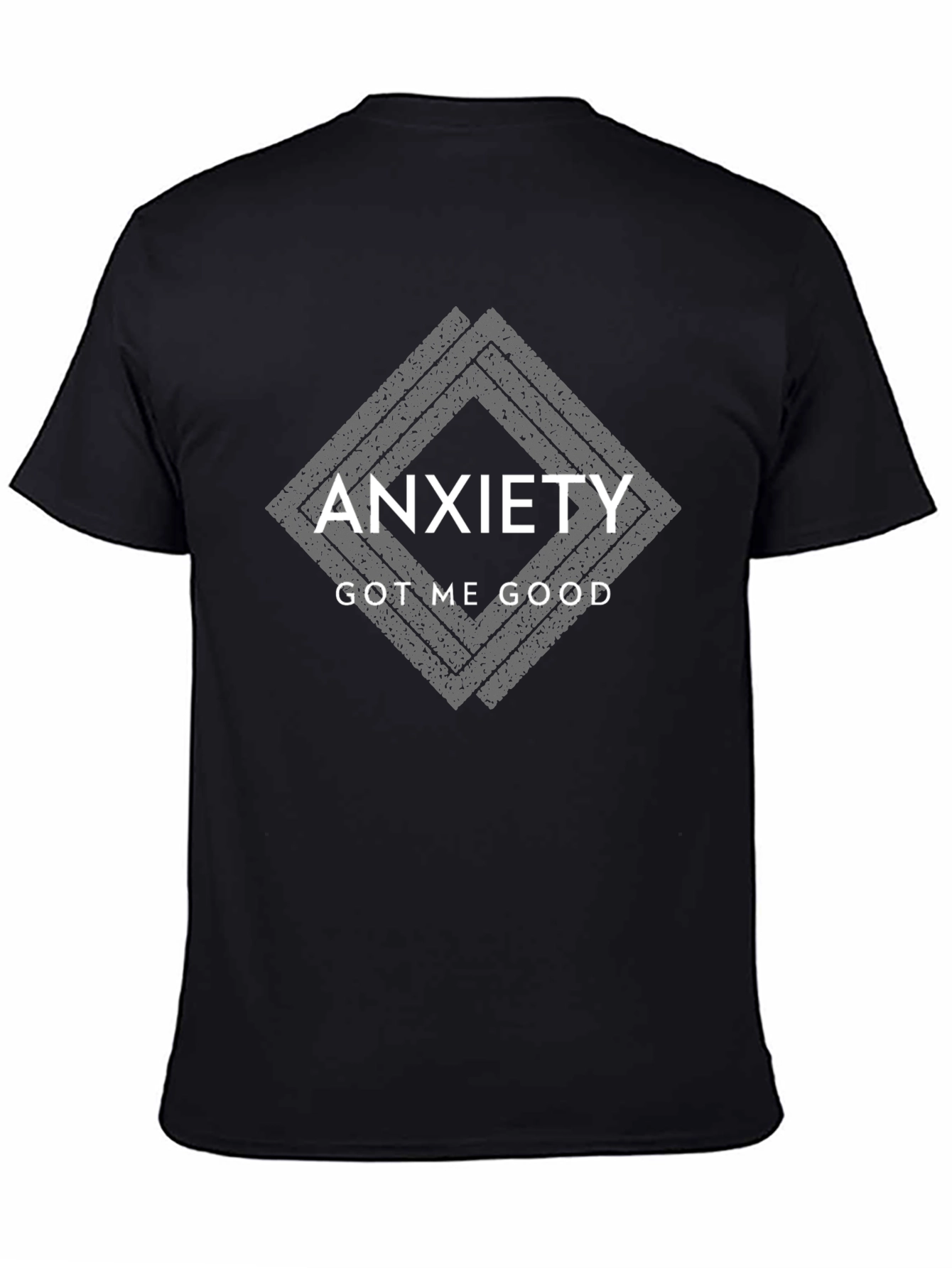 Anxiety Got Me Good Black Graphic T-Shirt