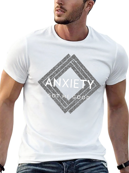 Anxiety Got Me Good Black Graphic T-Shirt
