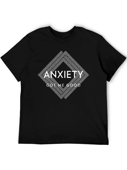 Anxiety Got Me Good Black Graphic T-Shirt