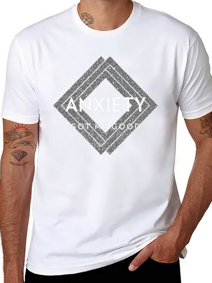 Anxiety Got Me Good Black Graphic T-Shirt