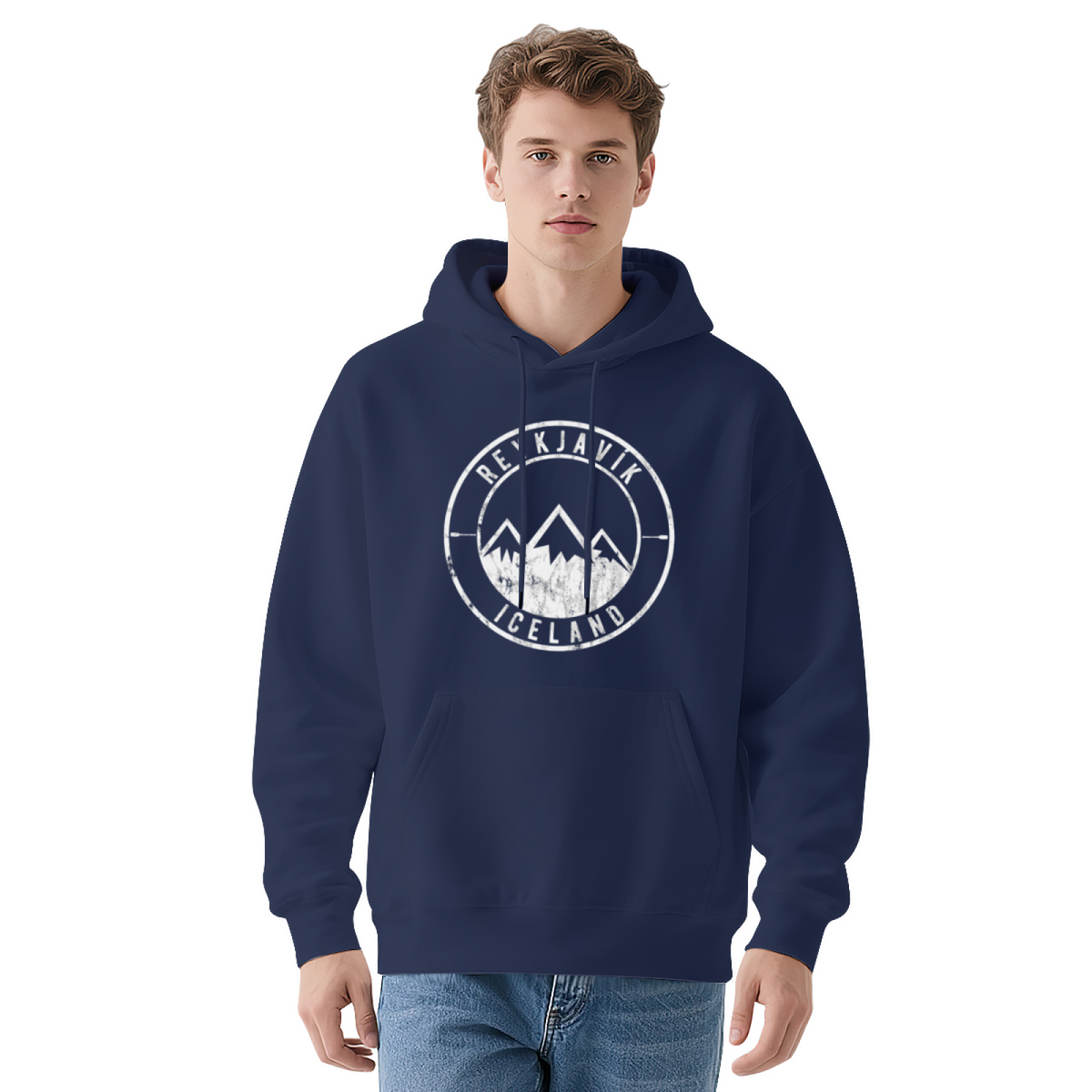Premium Graphic Hoodie - Reykjavik Iceland