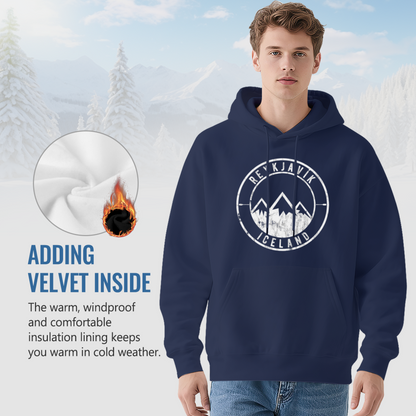 Premium Graphic Hoodie - Reykjavik Iceland