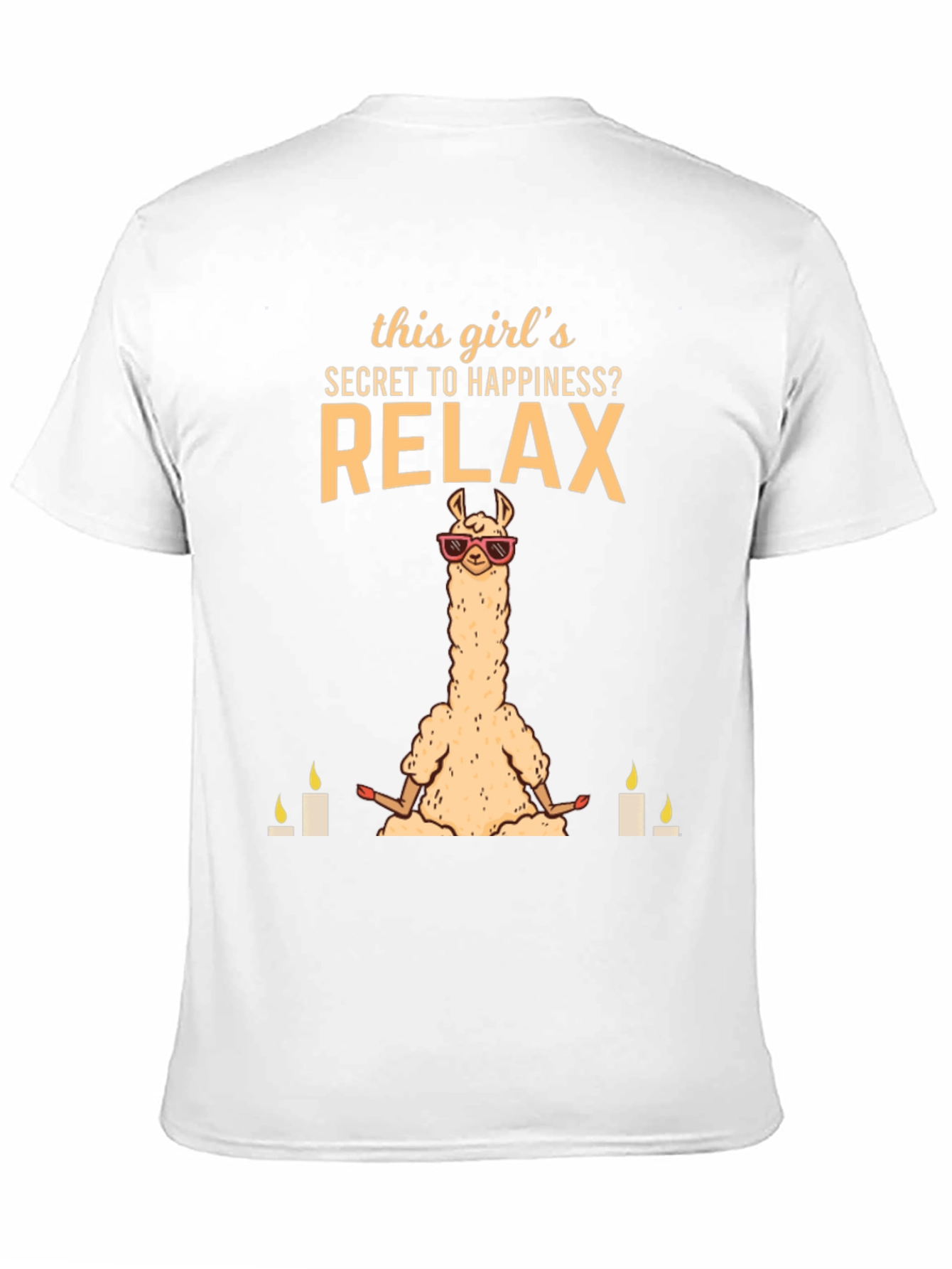 Relax Llama Graphic T-Shirt - Meditation Humor Tee
