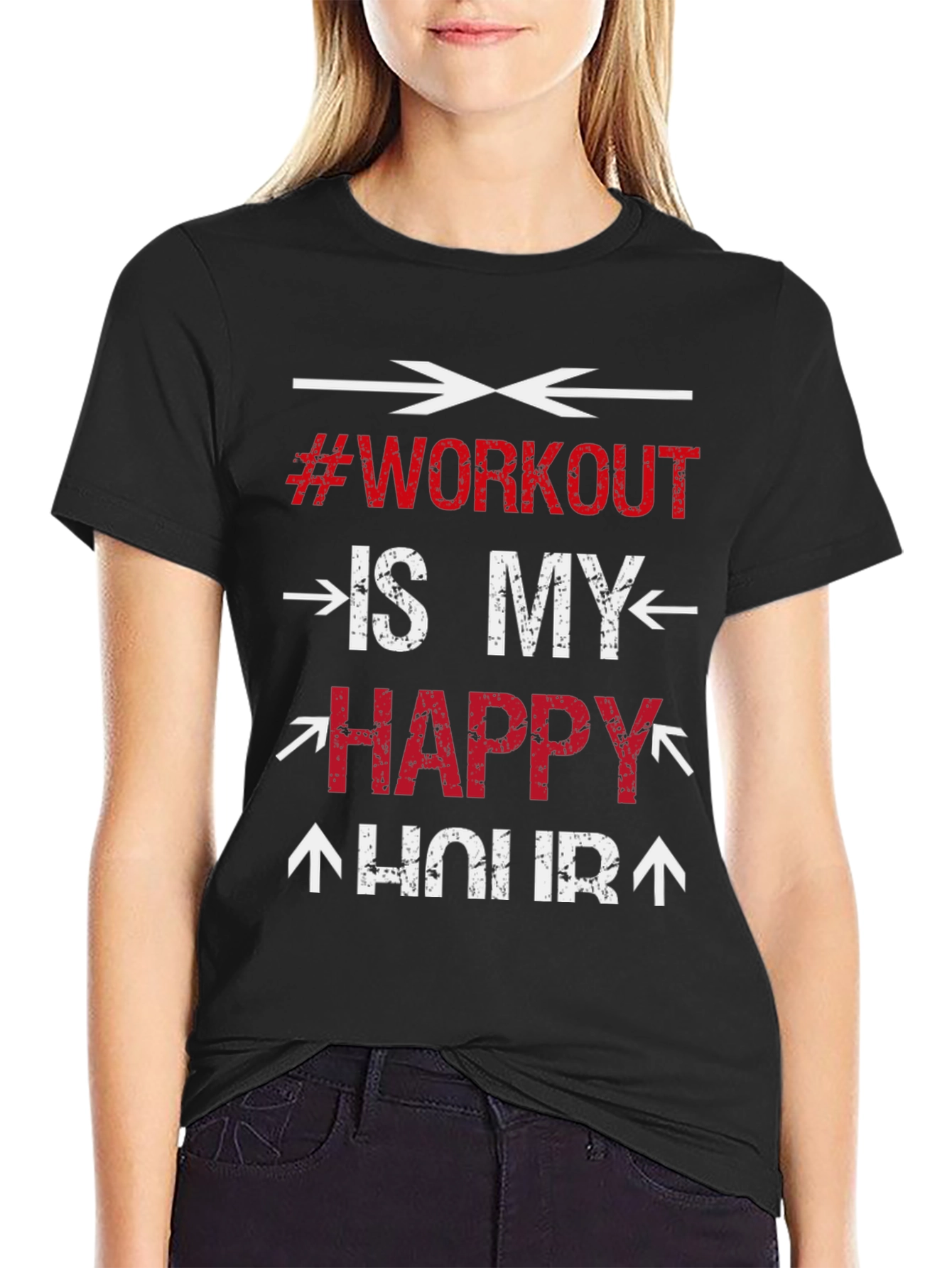 Workout is My Happy Hour - Gym T-Shirt