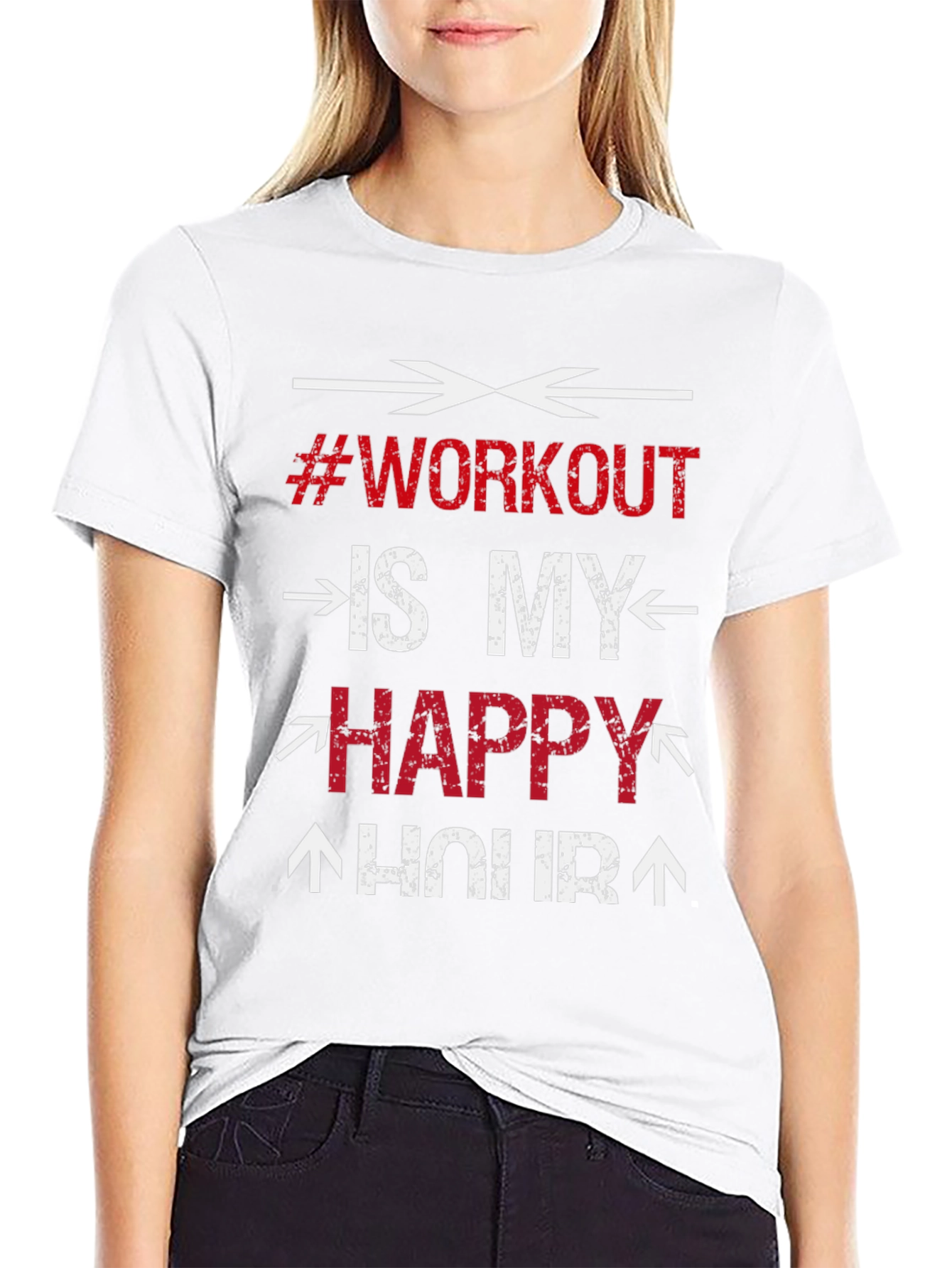 Workout is My Happy Hour - Gym T-Shirt