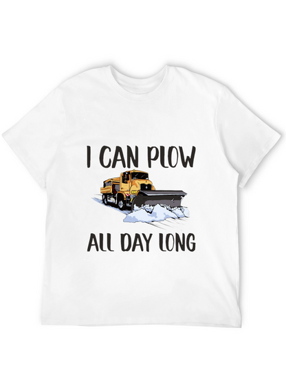 I Can Plow All Day Long Black T-Shirt