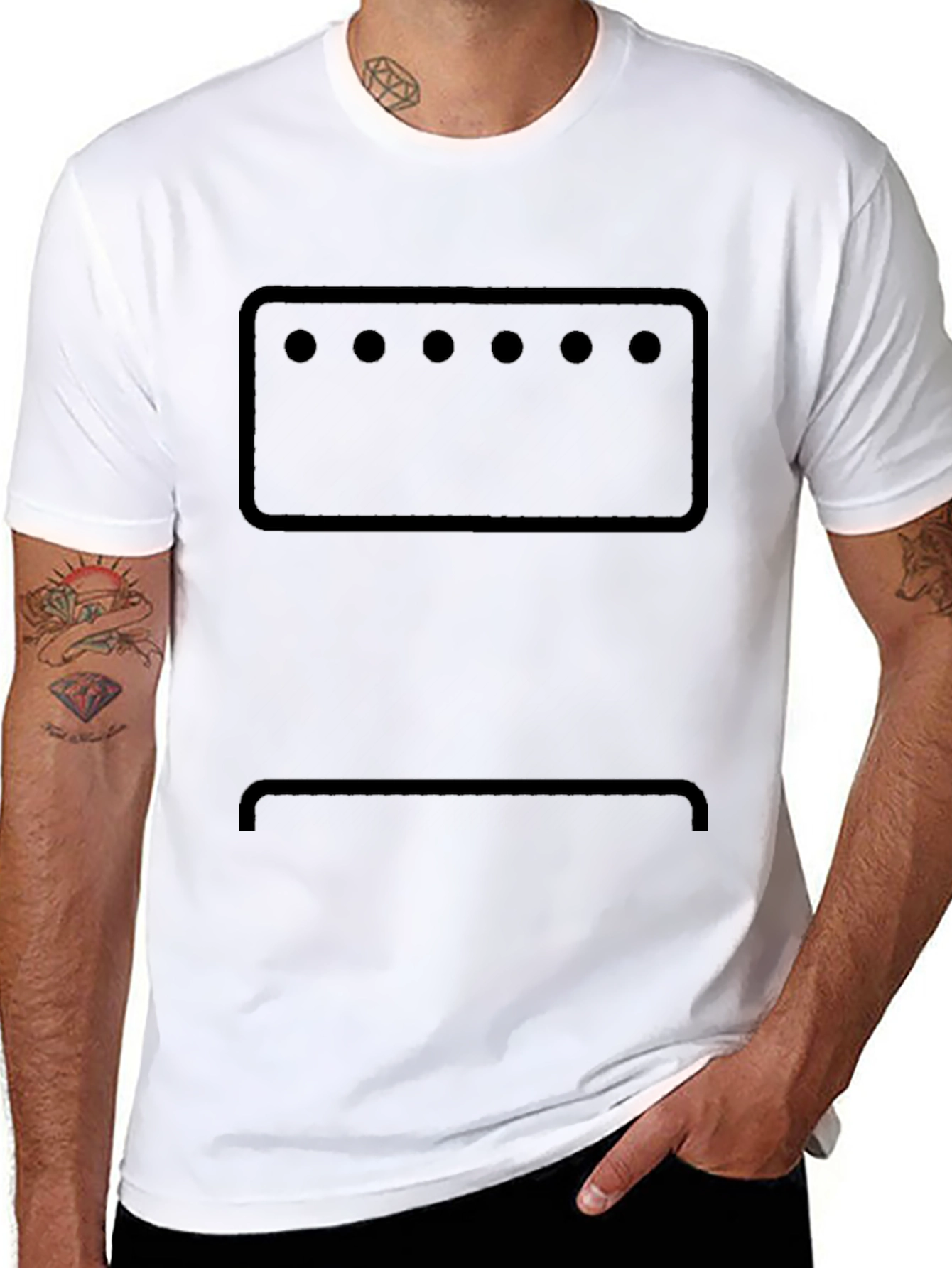 Abstract Face Graphic Tee - Modern Design