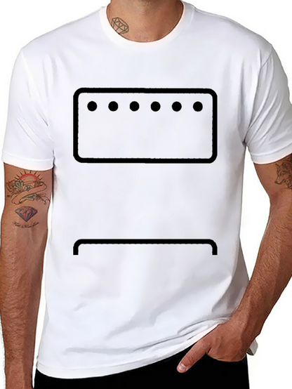 Abstract Face Graphic Tee - Modern Design