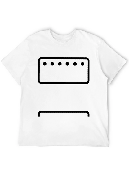 Abstract Face Graphic Tee - Modern Design