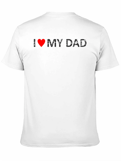 I Heart My Dad Black Graphic Tee