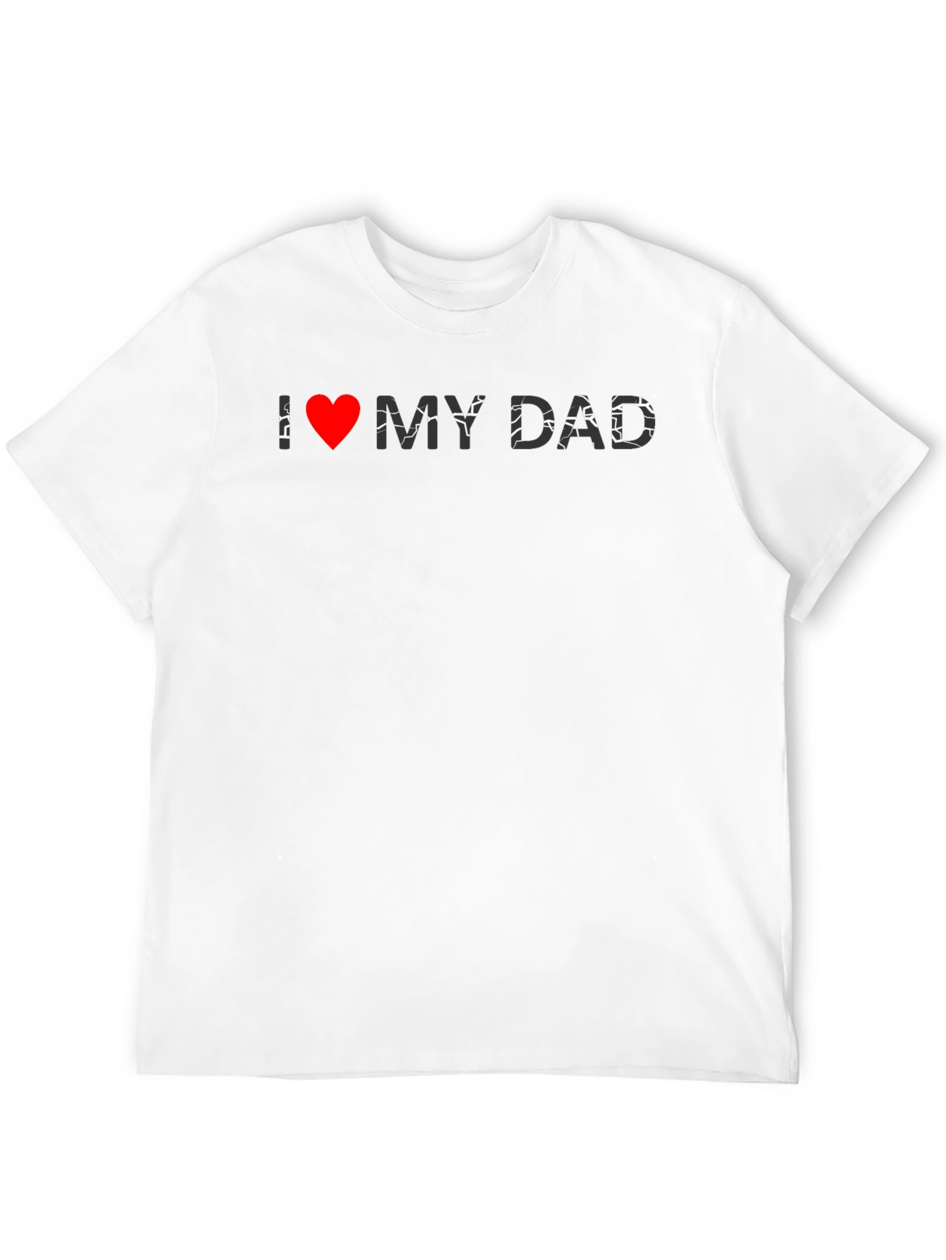 I Heart My Dad Black Graphic Tee