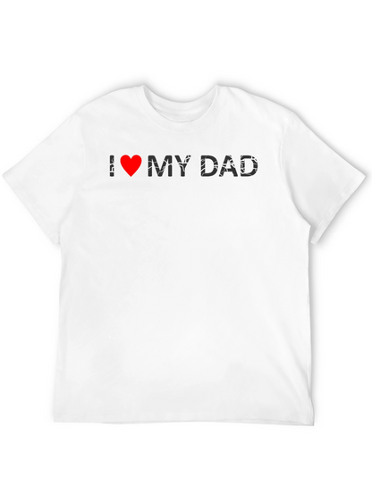 I Heart My Dad Black Graphic Tee
